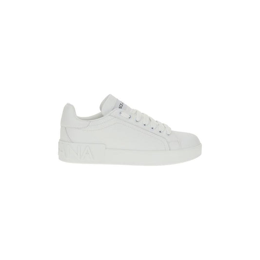 Dolce & Gabbana Leather Sneakers Dolce & Gabbana Light Gray