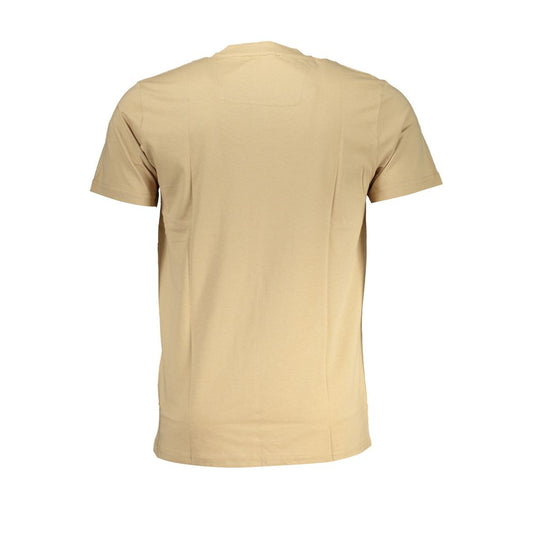Cavalli Class Beige Cotton T-Shirt Cavalli Class Tan