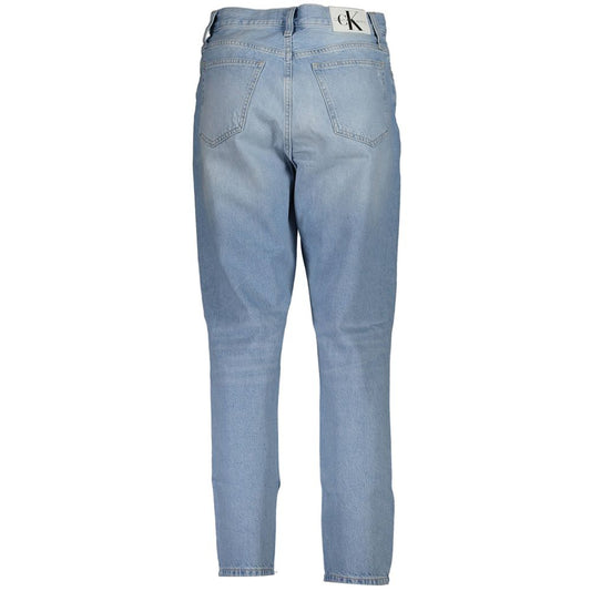 Calvin Klein Light Blue Cotton Women Jeans Calvin Klein Light Slate Gray