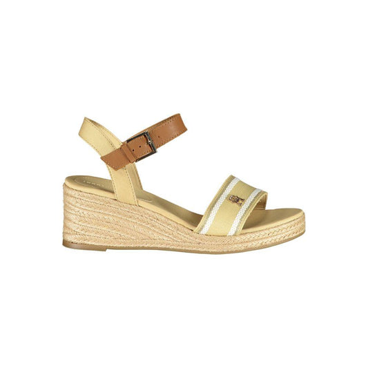 Tommy Hilfiger Beige Polyester Sandal Tommy Hilfiger Tan