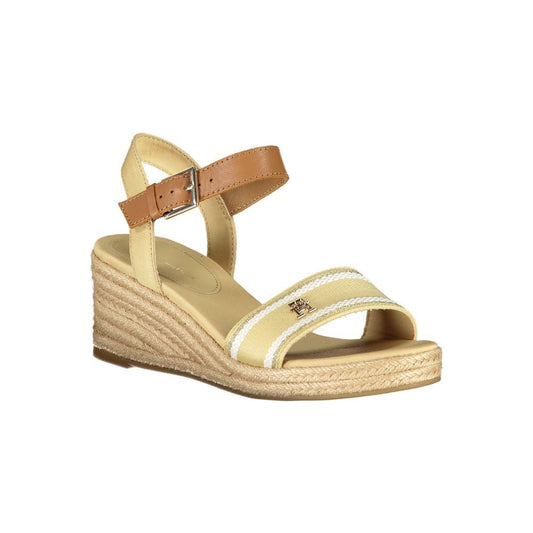 Tommy Hilfiger Beige Polyester Sandal Tommy Hilfiger Tan