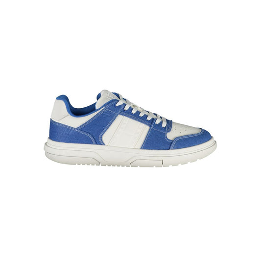 Tommy Hilfiger White Polyester Sneaker Tommy Hilfiger Light Gray