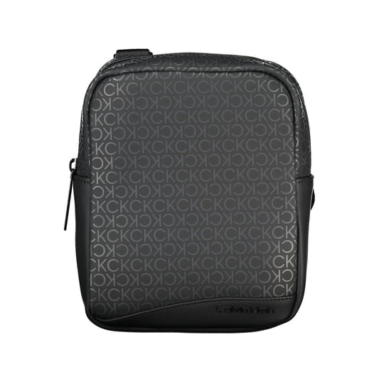Calvin Klein Sleek Black Shoulder Bag with Contrasting Accents Calvin Klein Dark Slate Gray