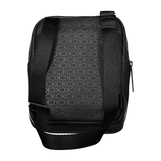 Calvin Klein Sleek Black Shoulder Bag with Contrasting Accents Calvin Klein Dark Slate Gray