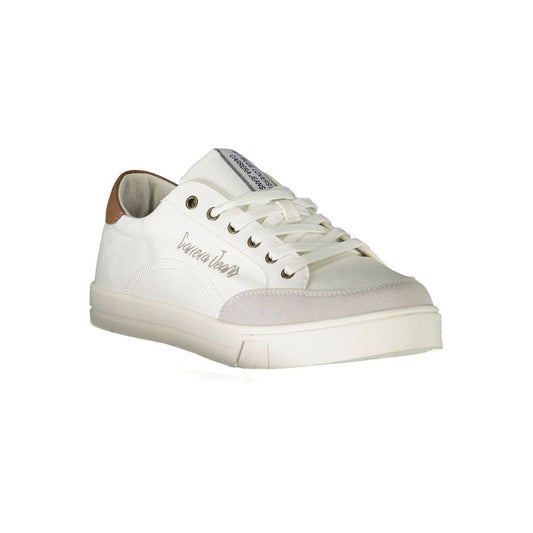 Carrera White Polyester Sneaker Carrera Light Gray
