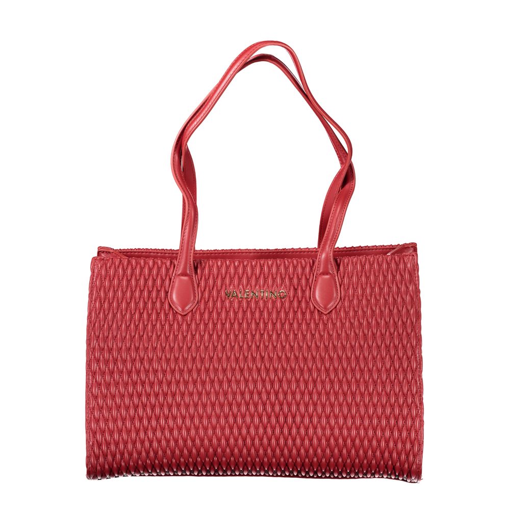 Front view with bag zipped and handles upright.