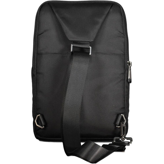 Piquadro Black Recycled Polyethylene Men Shoulder Bag Piquadro Dark Slate Gray