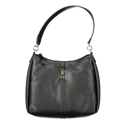 Tommy Hilfiger Black Polyester Handbag Tommy Hilfiger Dark Slate Gray