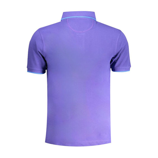 La Martina Purple Cotton Polo Shirt La Martina Medium Purple