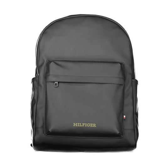 Tommy Hilfiger Black Polyester Backpack Tommy Hilfiger Dim Gray