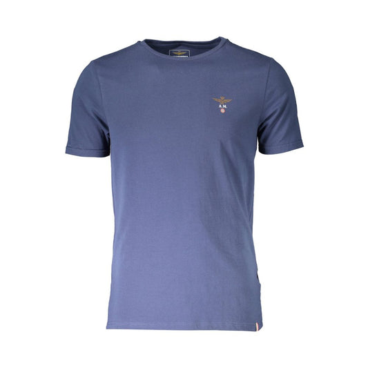Aeronautica Militare Blue Cotton T-Shirt Aeronautica Militare Slate Gray