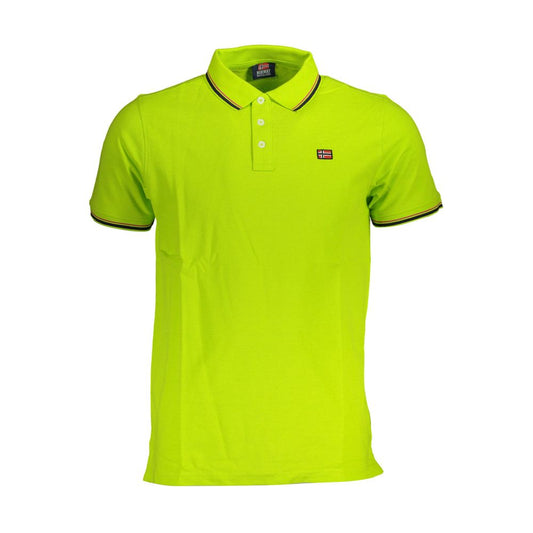 Norway 1963 Yellow Cotton Men Polo Shirt Norway 1963 Yellow Green
