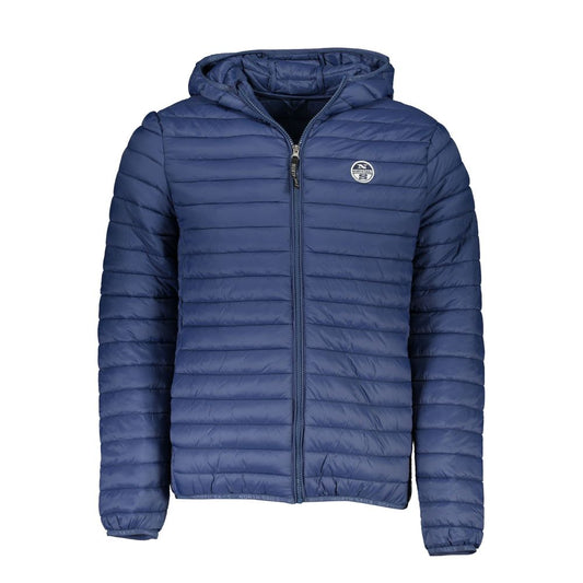 North Sails Blue Polyamide Men Jacket North Sails Dark Slate Blue