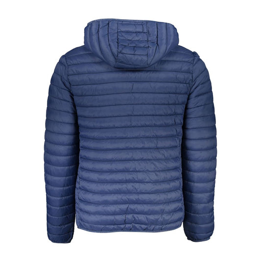 North Sails Blue Polyamide Men Jacket North Sails Dark Slate Blue