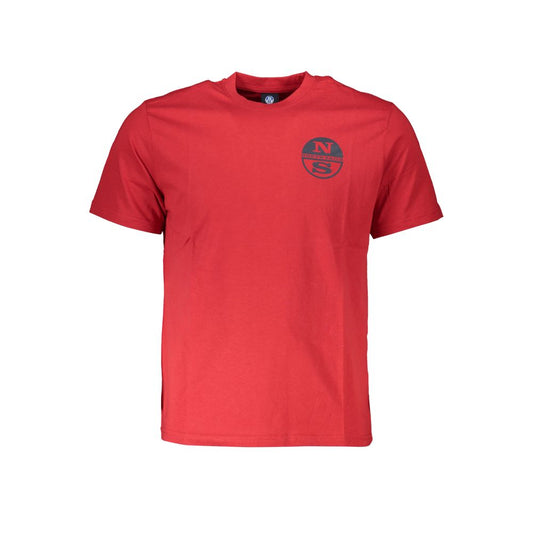 North Sails Red Cotton T-Shirt North Sails Maroon