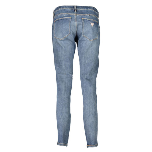 Guess Jeans Blue Cotton Jeans & Pant Guess Jeans Slate Gray