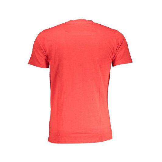 Cavalli Class Red Cotton T-Shirt Cavalli Class Tomato