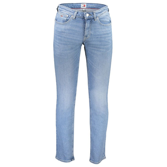 Tommy Hilfiger Light Blue Cotton Jeans & Pant Tommy Hilfiger Dark Gray