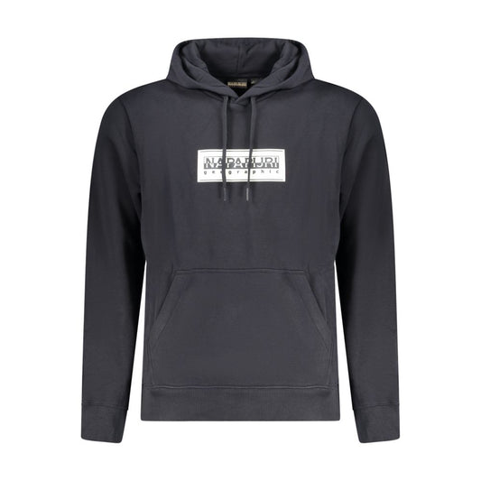 Napapijri Black Cotton Sweater Napapijri Dark Slate Gray