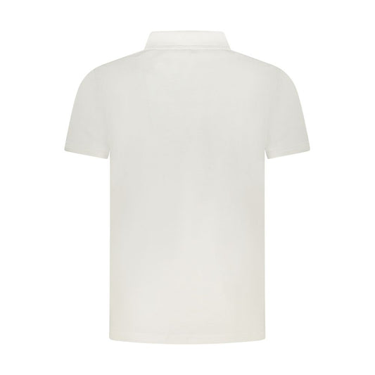 Cavalli Class White Cotton Men Polo Shirt Cavalli Class Light Gray
