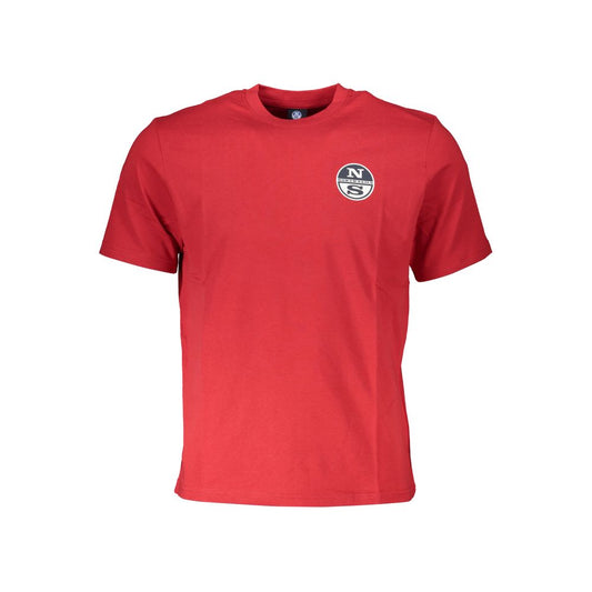 North Sails Red Cotton T-Shirt North Sails Firebrick