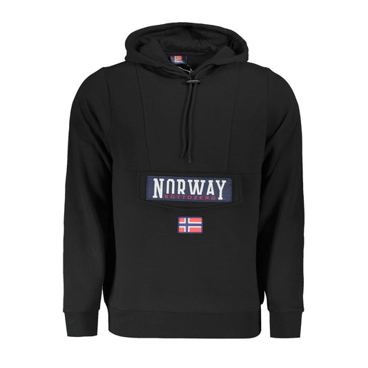 Norway 1963 Black Cotton Men Hooded Sweater Norway 1963 Black