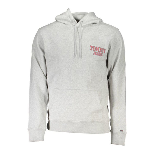Tommy Hilfiger Gray Cotton Men Sweater Tommy Hilfiger Light Gray