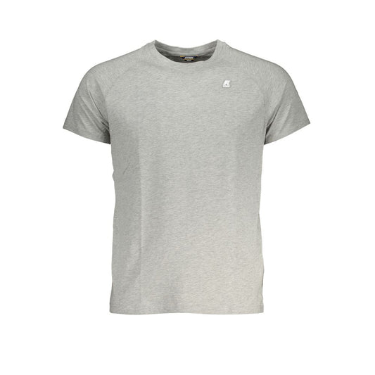 K-WAY Gray Cotton T-Shirt K-WAY Gray