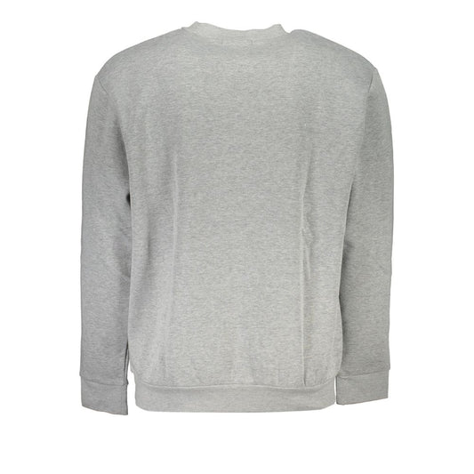 Cavalli Class Elegant Gray Crew Neck Designer Sweatshirt Cavalli Class Dark Gray
