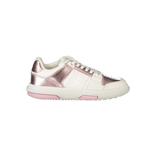 Tommy Hilfiger White Polyethylene Women Sneaker Tommy Hilfiger Light Gray