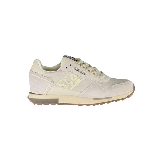 Napapijri Sleek Gray Sneakers with Contrast Lace Detail Napapijri Light Gray
