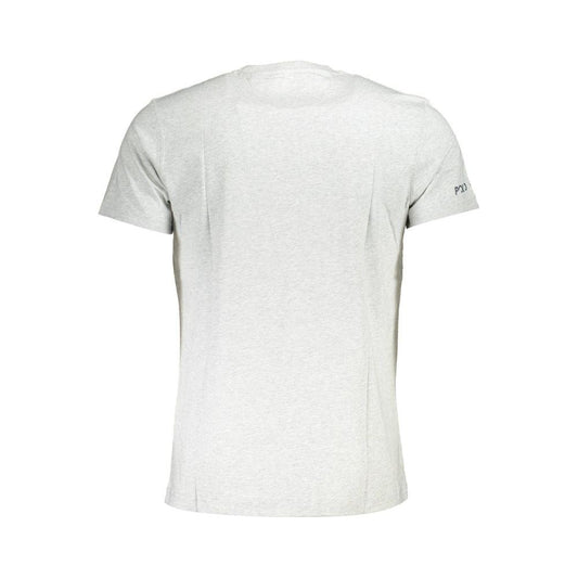 La Martina Gray Cotton Men T-Shirt La Martina Lavender