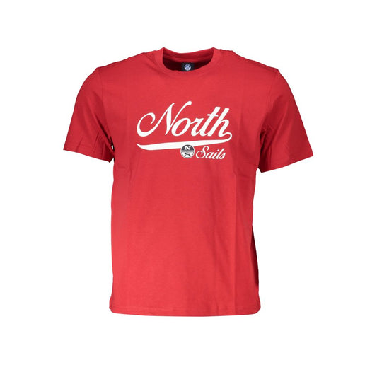 North Sails Red Cotton T-Shirt North Sails Maroon