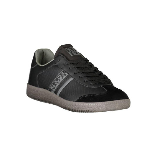 Napapijri Black Polyester Sneaker Napapijri Dark Slate Gray