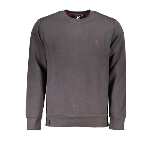 U.S. Grand Polo Gray Cotton Sweater U.S. Grand Polo Dim Gray
