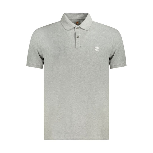 Timberland Gray Cotton Polo Shirt Timberland Gray