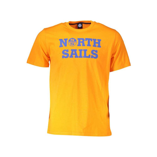 North Sails Orange Cotton Men T-Shirt North Sails Goldenrod