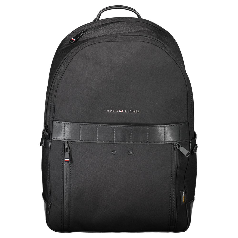 Tommy Hilfiger Black Nylon Backpack