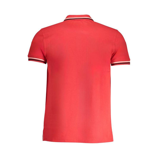 Cavalli Class Red Cotton Polo Shirt Cavalli Class Tomato