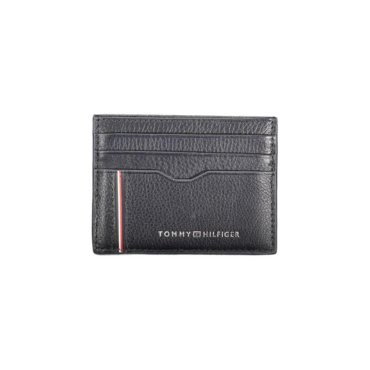 Tommy Hilfiger Blue Leather Men Wallet Tommy Hilfiger Dark Slate Gray