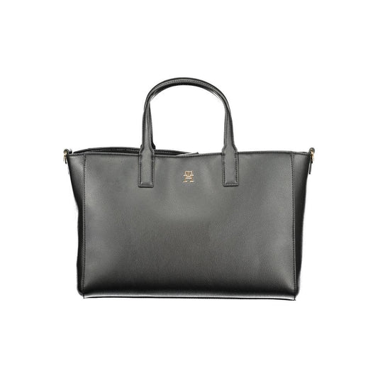 Tommy Hilfiger Black Polyester Women Handbag Tommy Hilfiger Dim Gray