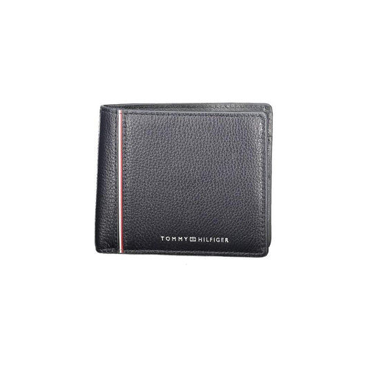 Tommy Hilfiger Blue Leather Men Wallet Tommy Hilfiger Dark Slate Gray