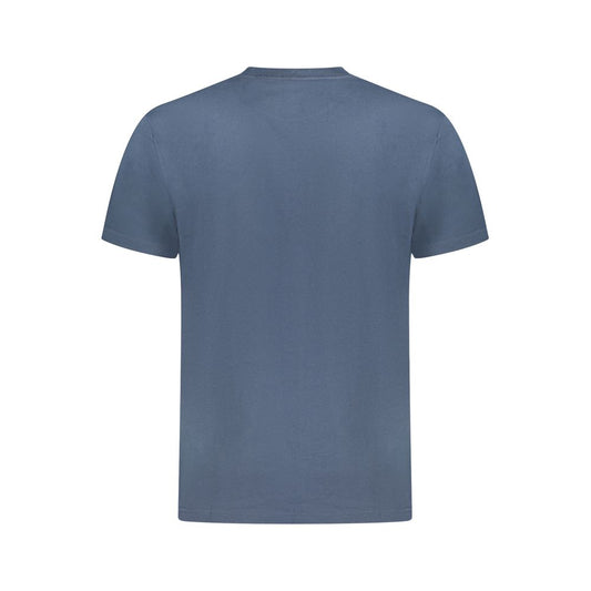 Vans Blue Cotton Men T-Shirt Vans Dim Gray