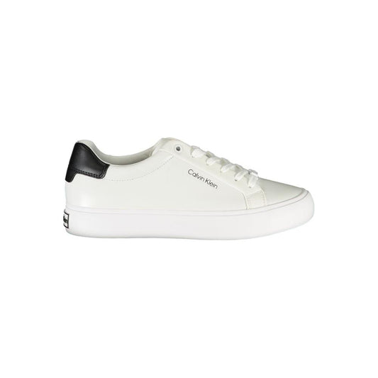 Calvin Klein White Polyester Sneaker Calvin Klein Beige