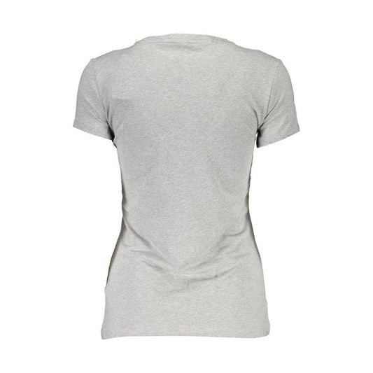 Guess Jeans Gray Cotton Women T-Shirt Guess Jeans Gray