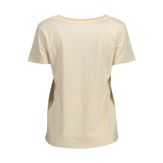 Levi's Beige Cotton Women T-Shirt Levi's Light Gray