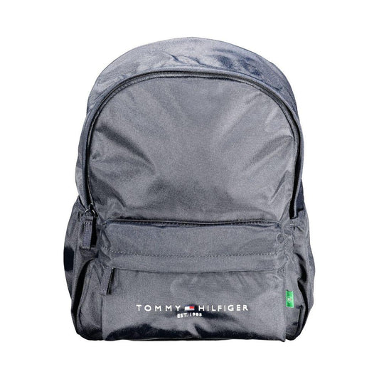 Tommy Hilfiger Blue Polyester Men Backpack Tommy Hilfiger Slate Gray