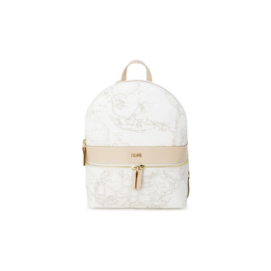 Alviero Martini Prima Classe White Leather Backpack Alviero Martini Prima Classe Antique White