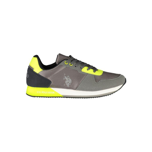 U.S. POLO ASSN. Gray Polyester Men Sneaker U.S. POLO ASSN. Dim Gray