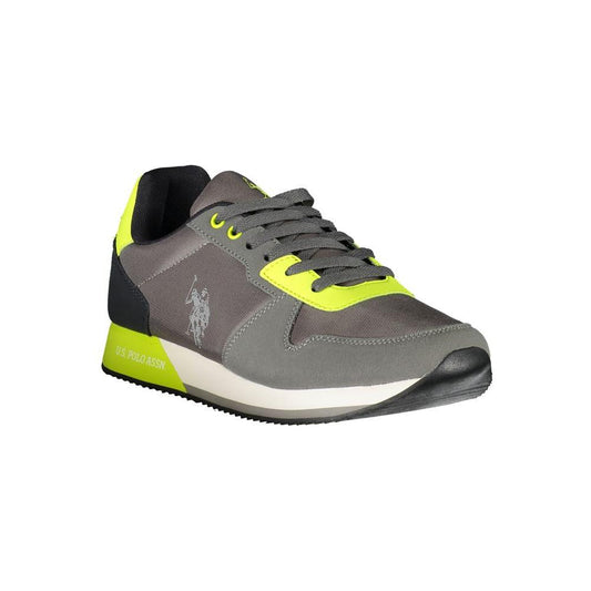 U.S. POLO ASSN. Gray Polyester Men Sneaker U.S. POLO ASSN. Dim Gray